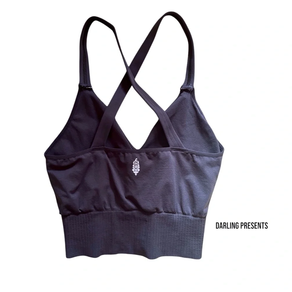 Free People Good Karma X Hatch Maternity Crop Top Women Color Obsidian Size M/L